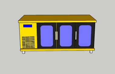 FSM-BLPT 1.8 - Bàn lạnh phong thủy cánh kính 1m8 Fushima