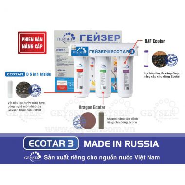 Ecotar 3 - Máy lọc nước Nano Geyser - Made in Russia