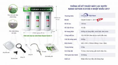 Ecotar 4 - Máy lọc nước Nano Geyser - Made in Russia