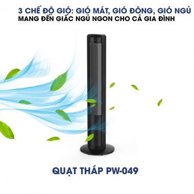 PW-049 - Quạt Tháp Panworld _ có Remote