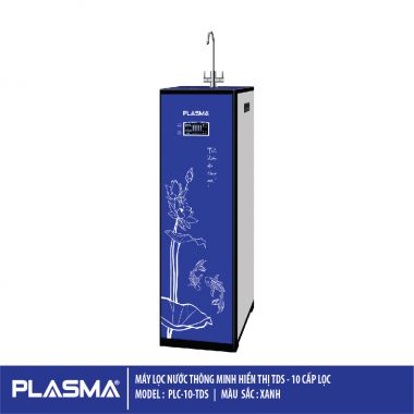 PLC-10-TDS - Máy lọc nước Plasma Nước tinh khiết/nước khoáng 10 Lõi - Xanh Dương 